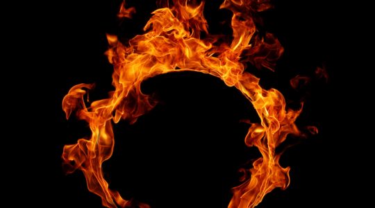 Through the fire and flames